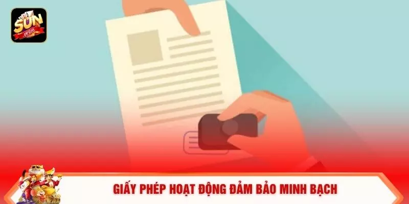 Giấy Phép Hoạt Động 1 Giấy phép hoạt động đảm bảo minh bạch